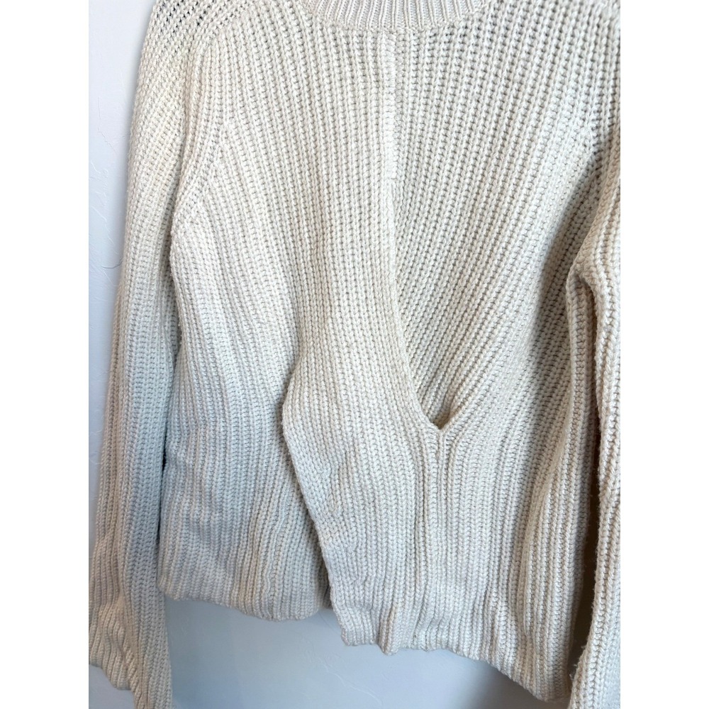 Misha Nonoo Lambswool Cashmere Sweater Light Academia Quiet Luxury Old Money - Picture 3 of 6